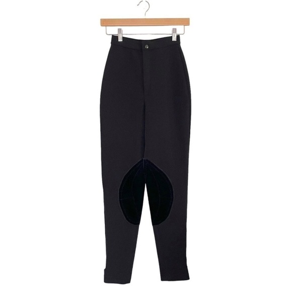 Vintage Anna Sui 90’s High Waist Breeches Equestrian Riding Trouser Pant Black 0 - Picture 1 of 15